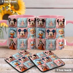 Magic Friends - Personalized Mouse Accent Mug & Coaster – view 3