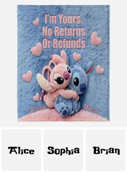 I'm Yours - Personalized Ohana Blanket – view 7