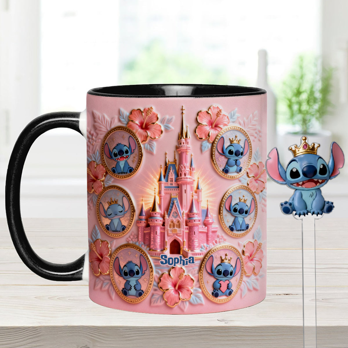 Ohana Means Family - Personalized Ohana Set Accent Mug with Acrylic Stirrers – view 8