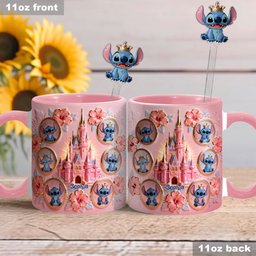Ohana Means Family - Personalized Ohana Set Accent Mug with Acrylic Stirrers – view 2