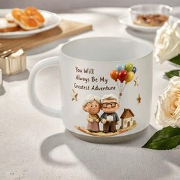 You Will Always Be My Greatest Adventure - Personalized Couple Printed Pottery Mug – view 7