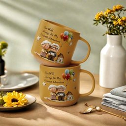 You Will Always Be My Greatest Adventure - Personalized Couple Printed Pottery Mug – view 8