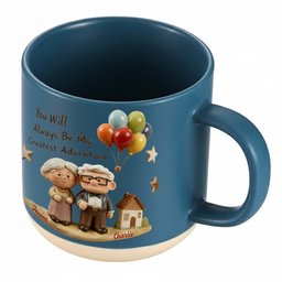 You Will Always Be My Greatest Adventure - Personalized Couple Printed Pottery Mug – view 6