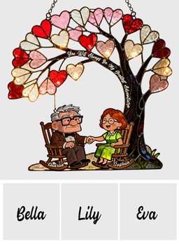 You Are My Greatest Adventure - Personalized Mouse Window Hanging Suncatcher Ornament – view 7