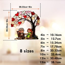You Are My Greatest Adventure - Personalized Mouse Window Hanging Suncatcher Ornament – view 6