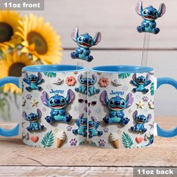 Ohana Means Family - Personalized Ohana Set Accent Mug with Acrylic Stirrers – view 2