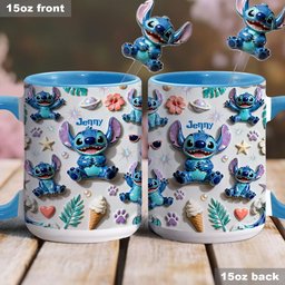 Ohana Means Family - Personalized Ohana Set Accent Mug with Acrylic Stirrers – view 6