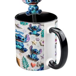Ohana Means Family - Personalized Ohana Set Accent Mug with Acrylic Stirrers – view 7