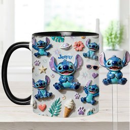 Ohana Means Family - Personalized Ohana Set Accent Mug with Acrylic Stirrers – view 8