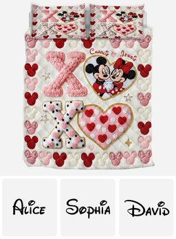 You And Me - Personalized Mouse Quilt Set – view 6