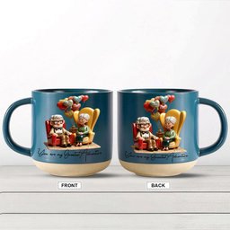 You Are My Greatest Adventure - Personalized Mouse Printed Pottery Mug – view 5