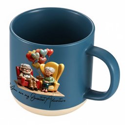 You Are My Greatest Adventure - Personalized Mouse Printed Pottery Mug – view 8
