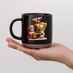 You Are My Greatest Adventure - Personalized Mouse Printed Pottery Mug – view 3