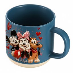 You And Me - Personalized Mouse Printed Pottery Mug – view 8