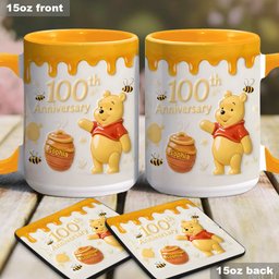 Honey Bear 100th Anniversary - Personalized Accent Mug – view 4