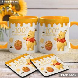 Honey Bear 100th Anniversary - Personalized Accent Mug – view 3