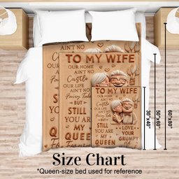 Up Couple, To My Wife, To My Husband - Personalized Couple Blanket – view 5