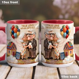 Old couple - Personalized Couple Accent Mug – view 4