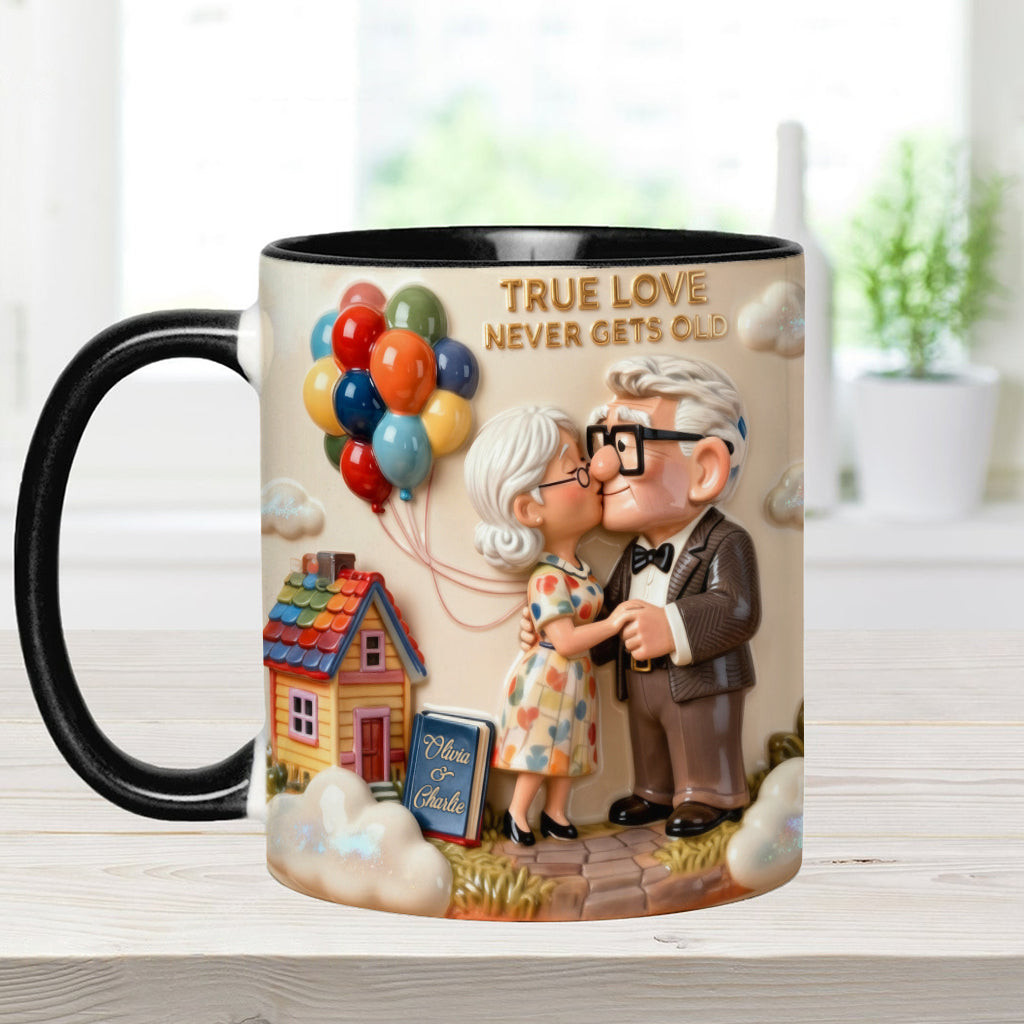 Old couple - Personalized Couple Accent Mug – view 6