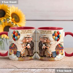 Old couple - Personalized Couple Accent Mug – view 3