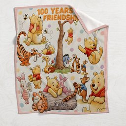 Bear And Friends - Personalized Mouse Blanket – view 4