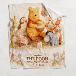 Honey Bear & Friends 100th Anniversary - Personalized Mouse Blanket – view 4