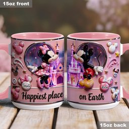 Happily Ever After - Personalized Mouse Accent Mug – view 4