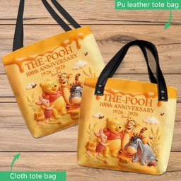 Honey Bear Celebrate 100th Anniversary - Personalized Yellow Bear Tote Bag – view 4
