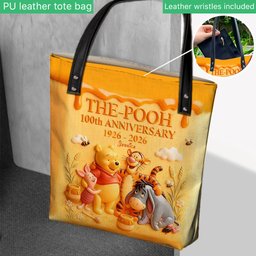 Honey Bear Celebrate 100th Anniversary - Personalized Yellow Bear Tote Bag – view 3