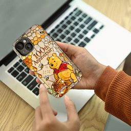 Honey Bear 100th Anniversary - Personalized Yellow Bear Full Print Phone Case – view 4