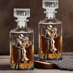 From Our First Kiss - Personalized Nightmare Whiskey Decanter Set – view 6