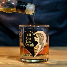 From Our First Kiss - Personalized Nightmare Whiskey Decanter Set – view 7