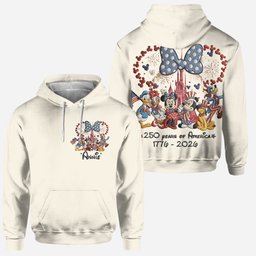 250 Years Of America - Personalized Mouse Hoodie and Leggings – view 2