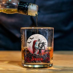From Our First Kiss Till Our Last Breath - Personalized Nightmare Whiskey Decanter Set – view 7