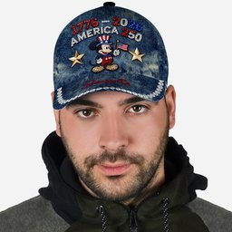 Patriotic Mouse America 250th Anniversary Cap - Personalized Mouse Classic Cap – view 5