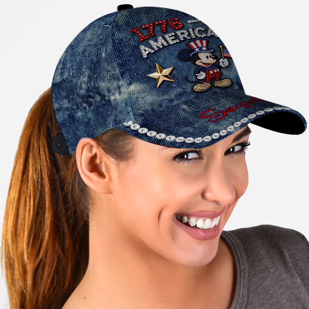 Patriotic Mouse America 250th Anniversary Cap - Personalized Mouse Classic Cap – view 2