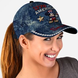 Patriotic Mouse America 250th Anniversary Cap - Personalized Mouse Classic Cap – view 2