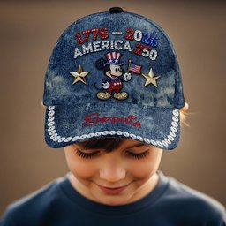 Patriotic Mouse America 250th Anniversary Cap - Personalized Mouse Classic Cap – view 7