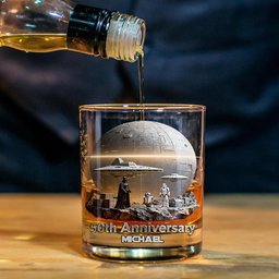 50th Anniversary - Personalized The Force Whiskey Decanter Set – view 7