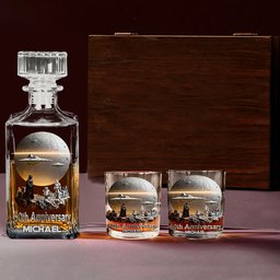 50th Anniversary - Personalized The Force Whiskey Decanter Set – view 2
