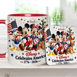 Celebrate USA’s 250th Anniversary - Personalized Mouse Accent Mug & Coaster – view 8