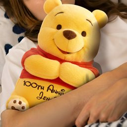 Thoughtful Gift For Girlfriend - Personalized Yellow Bear Hot Water Bottle With Cover – view 5