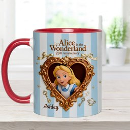 Wonder Gorl, Drink Me Mug - Personalized Mouse Accent Mug – view 7
