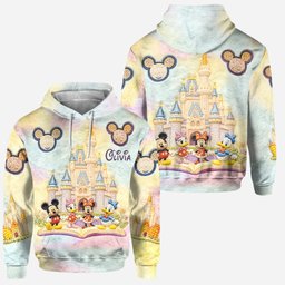 Colorful Castle - Personalized Mouse Hoodie and Leggings – view 2
