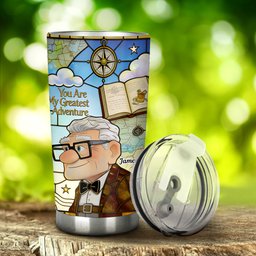 You Are My Greatest Adventure - Personalized Up Movie Couple Tumbler – view 3
