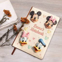 Magical Friends Notebook - Personalized Mouse Leather Journal – view 2