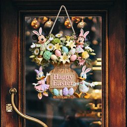 Happy Easter - Personalized Mouse Custom Shaped Wood Sign – view 3
