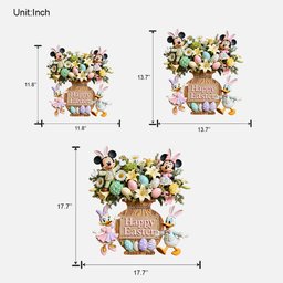 Happy Easter - Personalized Mouse Custom Shaped Wood Sign – view 5