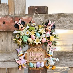Happy Easter - Personalized Mouse Custom Shaped Wood Sign – view 2