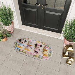 Easter Magic Friends - Personalized Mouse Non-Slip Tufted Rug – view 6